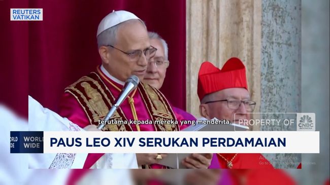 Video: Pidato Perdana, Paus Leo XIV Serukan Perdamaian