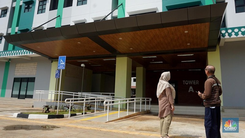Pemerintah Provinsi DKI Jakarta resmi membuka Rumah Susun (Rusun) Jagakarsa dengan harga sewa unit mulai dari Rp865.000 per bulan. (CNBC Indonesia/Muhammad Sabki)