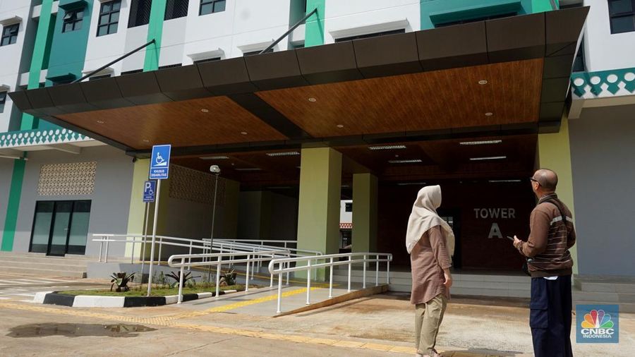 Pemerintah Provinsi DKI Jakarta resmi membuka Rumah Susun (Rusun) Jagakarsa dengan harga sewa unit mulai dari Rp865.000 per bulan. (CNBC Indonesia/Muhammad Sabki) Pemerintah Provinsi DKI Jakarta resmi membuka Rumah Susun (Rusun) Jagakarsa dengan harga sewa unit mulai dari Rp865.000 per bulan. (CNBC Indonesia/Muhammad Sabki)