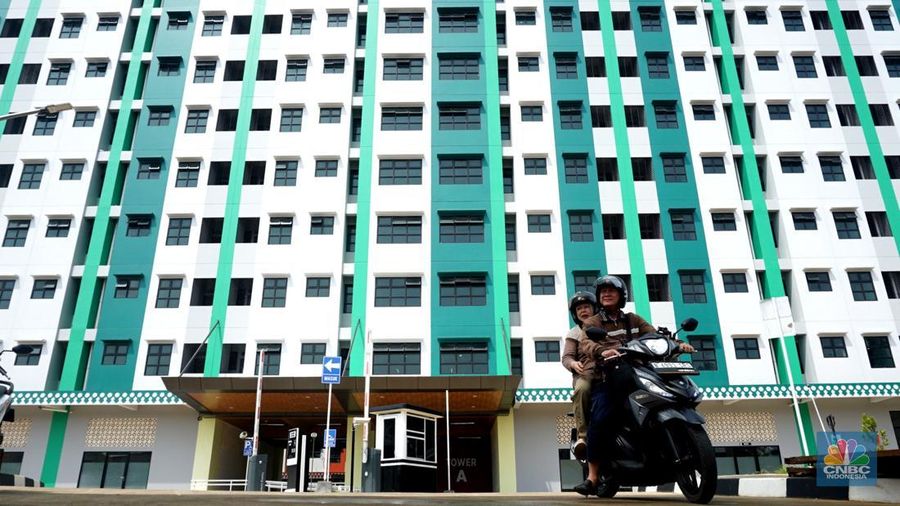 Pemerintah Provinsi DKI Jakarta resmi membuka Rumah Susun (Rusun) Jagakarsa dengan harga sewa unit mulai dari Rp865.000 per bulan. (CNBC Indonesia/Muhammad Sabki) Pemerintah Provinsi DKI Jakarta resmi membuka Rumah Susun (Rusun) Jagakarsa dengan harga sewa unit mulai dari Rp865.000 per bulan. (CNBC Indonesia/Muhammad Sabki)
