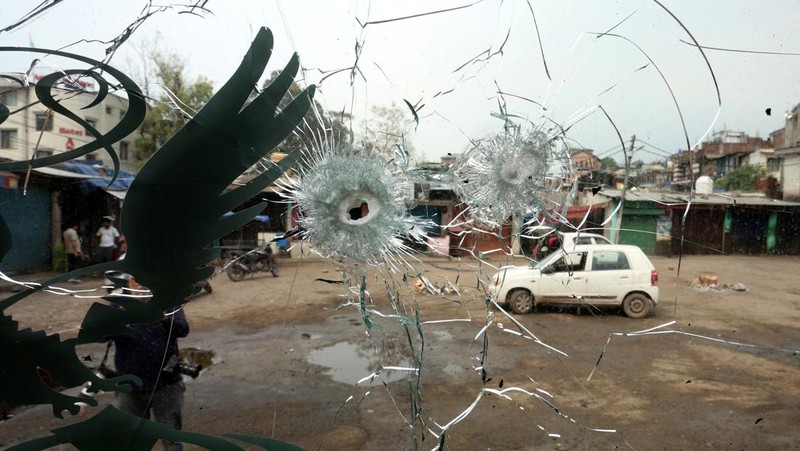 Suasana Poonch dekat Garis Kontrol (LoC) antara India dan Pakistan, Kamis (8/5/2025). (REUTERS/Stringer)