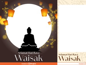 10 Twibbon Waisak 2025 Lengkap Ucapan untuk Caption di Medsos, Yuk Pilih!