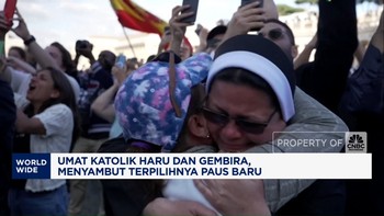 Video: Umat Katolik Haru dan Gembira, Sambut Paus Baru