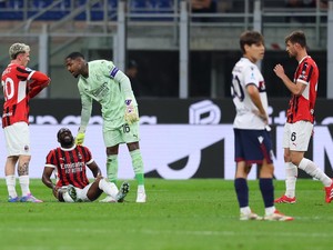 Cedera Aneh Fikayo Tomori di Laga AC Milan Vs Bologna