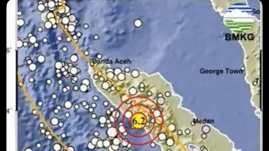 Gempa Aceh. (BMKG)