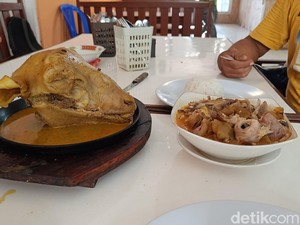 Video: Sensasi Gulai Kepala Kambing Hotplate Utuh di Purwokerto
