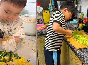 Di China Ada Tren Anak-anak Sibuk Masak Buat Orang Tua