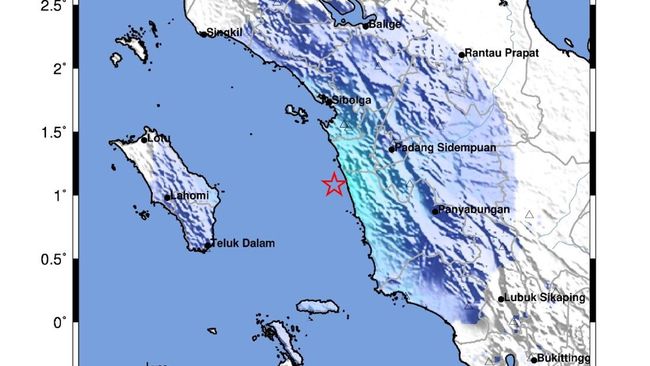 Mandailing Natal Diguncang Gempa M 5,3, BMKG Imbau Masyarakat Tenang