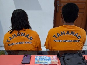 Polisi Tangkap Pasutri Jual Sabu dan Ekstasi di Bangka Barat
