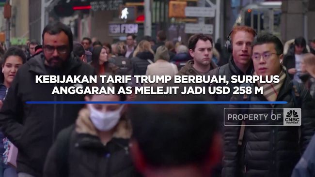 Kebijakan Tarif Trump Berbuah, Surplus Anggaran AS Jadi USD 258 M