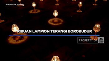 Video: Ribuan Lampion Terangi Borobudur