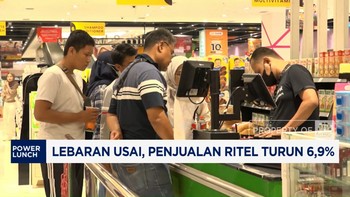 Video: Lebaran Usai, Penjualan Ritel Turun 6,9%