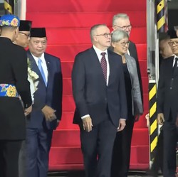 PM Australia Albanese Tiba di Jakarta, Disambut 2 Menteri Prabowo