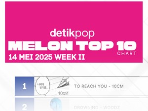 Lagu Cinta 10CM Nomor #1 di Chart Melon