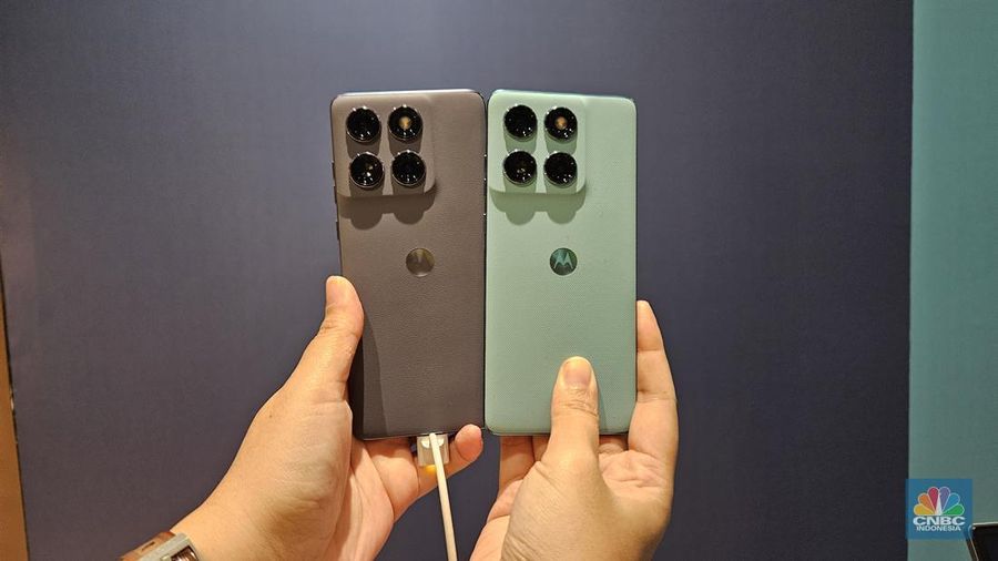 Motorola Edge 60 Fusion. (CNBC Indonesia/Intan Rakhmayanti Dewi)