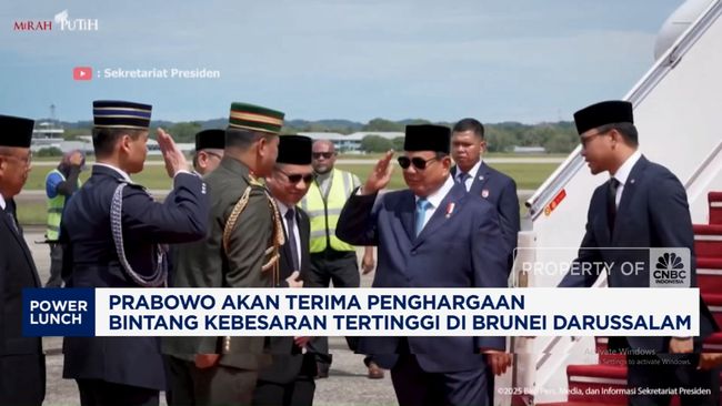Video: Prabowo Akan Terima Gelar Bintang Kebesaran Brunei Darussalam