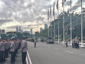 Brimob Polda Metro Siaga Amankan Konferensi ke-19 Parlemen OKI di DPR