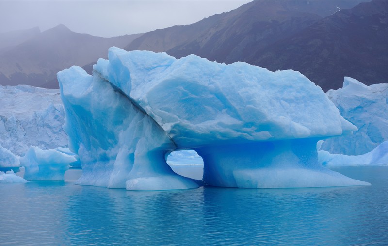A combination of screengrabs from video shows ice calving off the Perito Moreno glacier into the Lago Argentino (Argentine Lake), in the Parque Nacional Los Glaciares, near the city of El Calafate in the Patagonian province of Santa Cruz, Argentina April 21, 2025. Reuters TV/via REUTERS