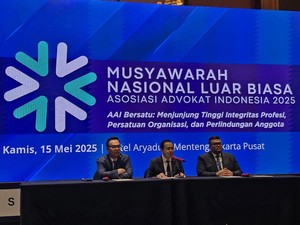 Asosiasi Advokat Indonesia Siapkan Munaslub Rekonsiliasi 3 Kubu