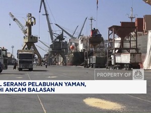 Video: Israel Serang Pelabuhan Yaman, Houthi Ancam Balasan