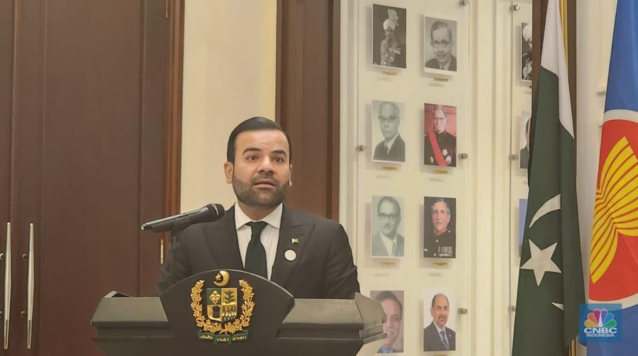Menteri Negara Hukum dan Keadilan Pakistan, Aqeel Malik, di Kedutaan Pakistan Jakarta