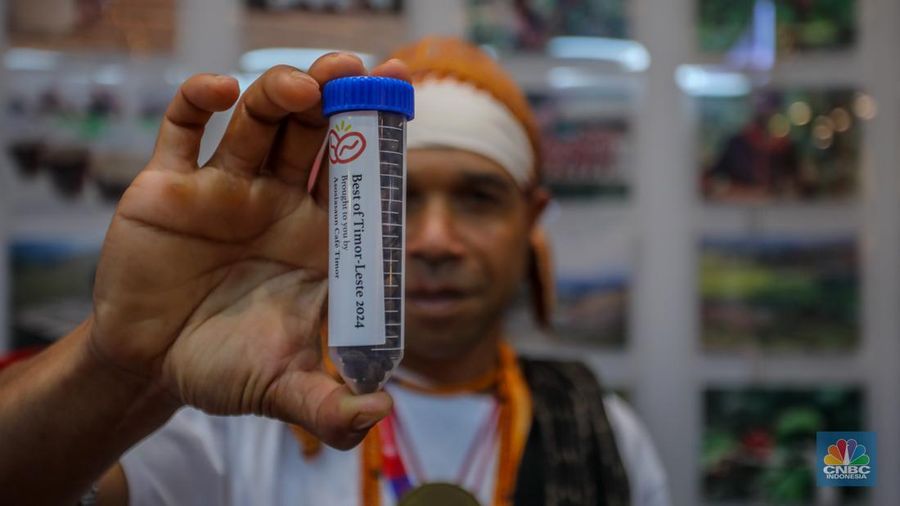 Pameran World of Coffee Jakarta 2025 di Jakarta International Convention Center (JICC), Jakarta, Kamis (15/5/2025). (CNBC Indonesia/Faisal Rahman) Pameran World of Coffee Jakarta 2025 di Jakarta International Convention Center (JICC), Jakarta, Kamis (15/5/2025). (CNBC Indonesia/Faisal Rahman)