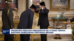Video: Prabowo Terima Bintang Kebesaran Tertinggi Brunei Darussalam