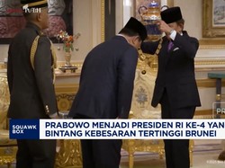 Video: Prabowo Terima Bintang Kebesaran Tertinggi Brunei Darussalam