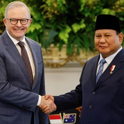 Momen Pertemuan Presiden Prabowo dan PM Australia Albanese