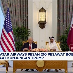 Video: Trump Berkunjung, Qatar Airways Pesan 210 Pesawat Boeing