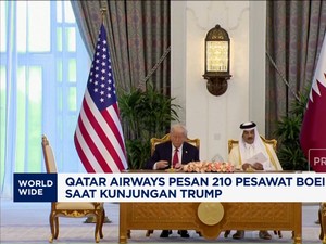 Video: Trump Berkunjung, Qatar Airways Pesan 210 Pesawat Boeing