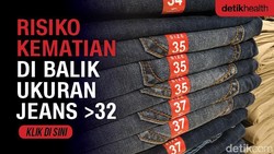 Fakta-fakta Risiko Kematian di Balik Ukuran Celana Jeans