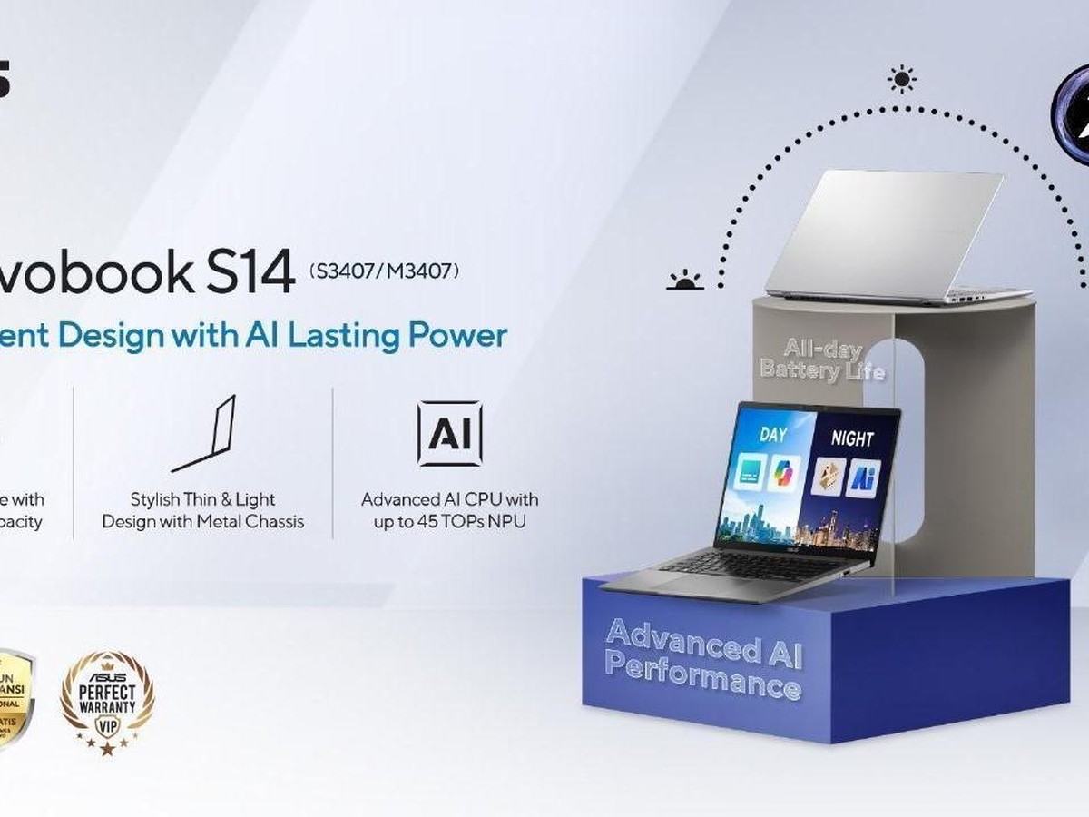 ASUS Vivobook S14: Laptop Tipis dengan Performa Tinggi dan Teknologi AI Canggih