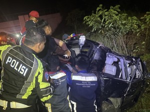 Anggota DPRD Lampung Anak Mantan Gubernur Kecelakaan di Tol, 5 Luka-luka