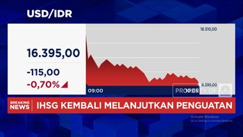 Video: Rupiah Kian Perkasa! Tembus Rp16.300-an per Dolar AS