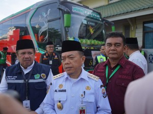 Al Haris Lepas 445 Jemaah Calon Haji dan Doakan Sehat-Jadi Haji Mabrur