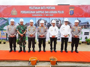 Kapolri Groundbreaking Asrama Polresta Samarinda, Tingkatkan Pelayanan untuk Masyarakat