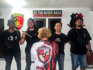 Ancam Pengunjung Rumah Makan dengan Sajam, Jukir di Pangkalpinang Diringkus