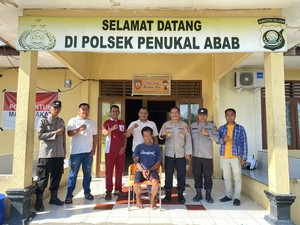 Arifin Ditangkap Usai Mencuri Bahan Material di Proyek Pasar Betung PALI