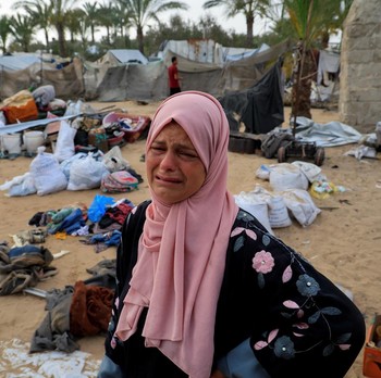 Potret Horor Kamp Pengungsi Khan Younis Gaza Disapu Rudal Israel!