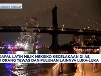 Video: Kapal Latih Meksiko Tabrak Jembatan Brooklyn AS, 3 Orang Tewas