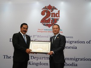 Menteri Imipas-Dirjen Imigrasi Kamboja Bertemu, Bahas Penanganan TPPO