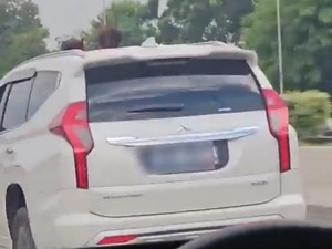 Viral Bocah Nongol di Sunroof Pajero, Polda Metro Ingatkan Bahayanya