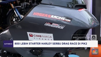 Video: 800 Lebih Starter Harley Serbu Drag Race di PIK 2