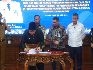 Pembangunan 5 Flyover dan Jalan Khusus Batu Bara di Sumsel Dipercepat