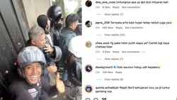 Jatah Hoki Seumur Hidup Dipakai, Bikers Ini Neduh Bareng Ariel Noah-Raffi Ahmad Cs