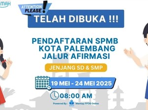 Pendaftaran Jalur Afirmasi SPMB Palembang 2025, Ini Link dan Tutorialnya