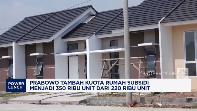 Video: Prabowo Tambah Kuota Rumah Subsidi Menjadi 350 Ribu Unit