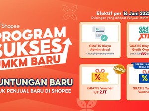 Asyik! UMKM Baru di Shopee Dapat Gratis Admin dan Voucher Rp 3 Juta