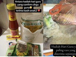 Hadiah Unik Buat Hari Guru, 10 Ekor Ikan Kembung dan Minyak Goreng Hadiah Unik Buat Hari Guru, 10 Ekor Ikan Kembung dan Minyak Goreng